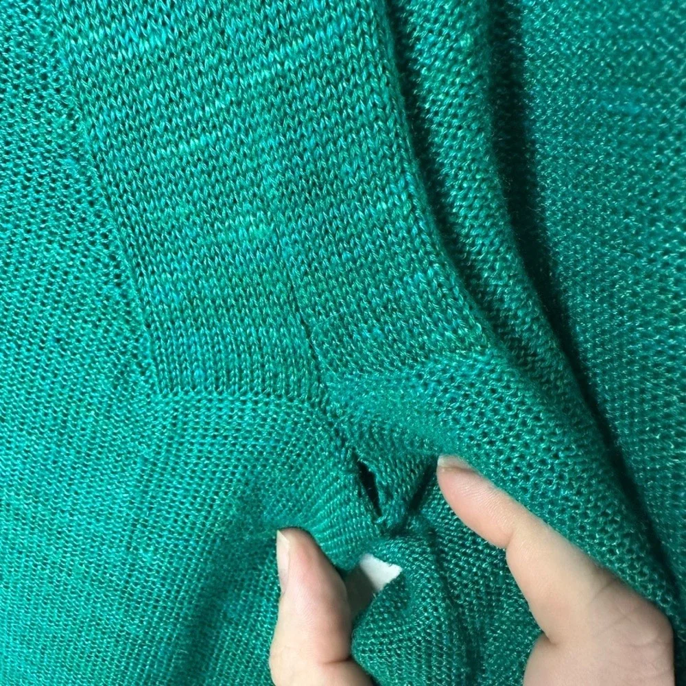 Free People Teal Green Lightweight Drawstring Hoodie‎ Size XS Pullover Sweater